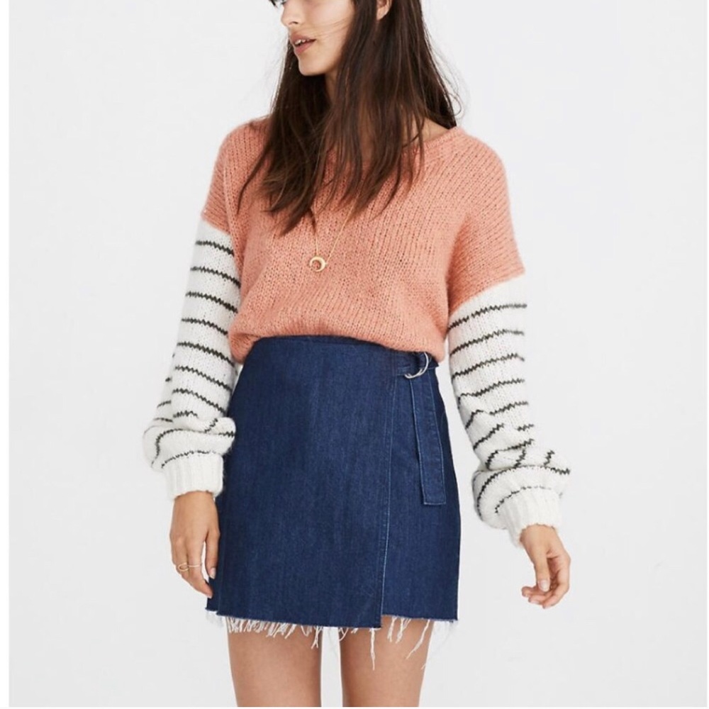 Madewell Denim Wrap Skirt